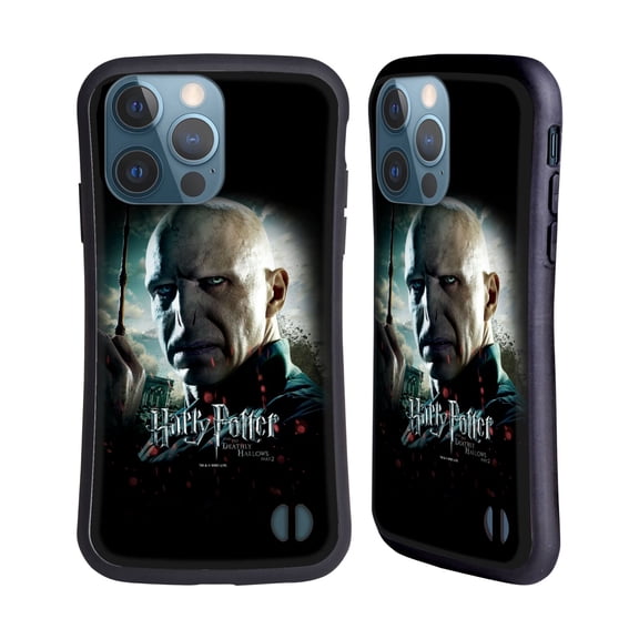 Head Case Designs Officially Licensed Harry Potter Deathly Hallows VIII Voldemort Hybrid Case Compatible with Apple iPhone 13 Pro