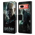 thumbnail image 1 of Head Case Designs Officially Licensed Harry Potter Deathly Hallows VIII Voldemort Leather Book Wallet Case Cover Compatible with Google Pixel 7a, 1 of 6
