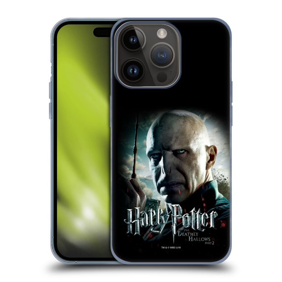 Head Case Designs Officially Licensed Harry Potter Deathly Hallows VIII Voldemort Soft Gel Case Compatible with Apple iPhone 15 Pro