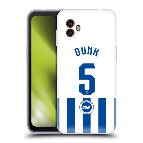 Head Case Designs Brighton & Hove Albion F.C 2025/26 Players Home Kit Lewis Dunk Soft Gel Case for Samsung Galaxy Xcover6 Pro/Pro2