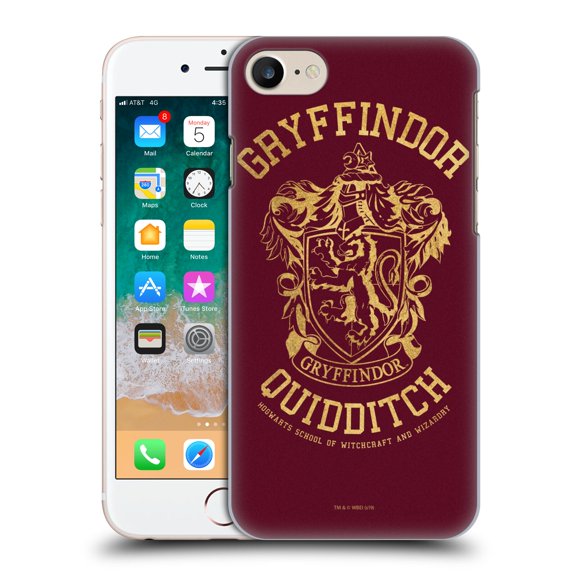 Head Case Designs Officially Licensed Harry Potter Deathly Hallows X Gryffindor Quidditch Hard Back Case Compatible with Apple iPhone 7 / 8 / SE 2020 & 2022