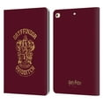 thumbnail image 1 of Head Case Designs Officially Licensed Harry Potter Deathly Hallows X Gryffindor Quidditch Leather Book Wallet Case Compatible with Apple iPad 9.7 2017 / iPad 9.7 2018, 1 of 6