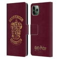 thumbnail image 1 of Head Case Designs Officially Licensed Harry Potter Deathly Hallows X Gryffindor Quidditch Leather Book Wallet Case Cover Compatible with Apple iPhone 11 Pro Max, 1 of 6