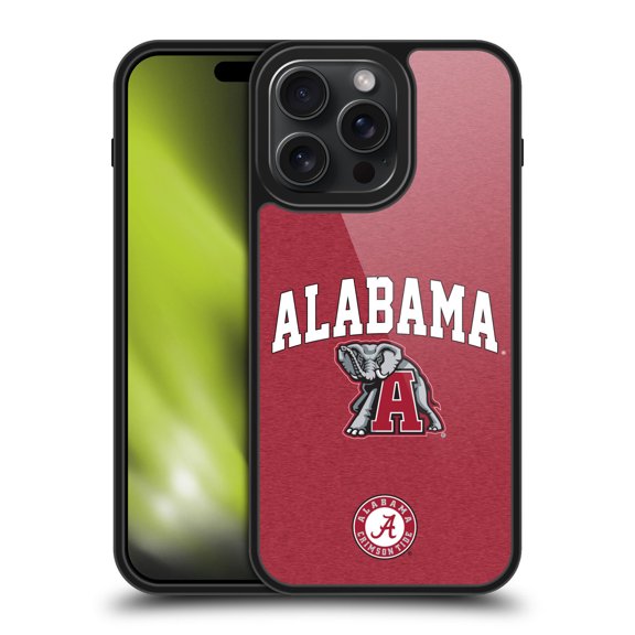 Head Case Designs University Of Alabama UA The University Of Alabama Campus Logotype Gel Armour Case For Apple iPhone 15 Pro Max