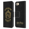 thumbnail image 1 of Head Case Designs Officially Licensed Harry Potter Deathly Hallows X Hufflepuff Quidditch Leather Book Wallet Case Compatible with Apple iPhone 7 / 8 / SE 2020 & 2022, 1 of 6