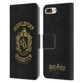 thumbnail image 1 of Head Case Designs Officially Licensed Harry Potter Deathly Hallows X Hufflepuff Quidditch Leather Book Wallet Case Compatible with Apple iPhone 7 Plus / iPhone 8 Plus, 1 of 6