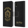 thumbnail image 1 of Head Case Designs Officially Licensed Harry Potter Deathly Hallows X Hufflepuff Quidditch Leather Book Wallet Case Cover Compatible with Apple iPhone XR, 1 of 6