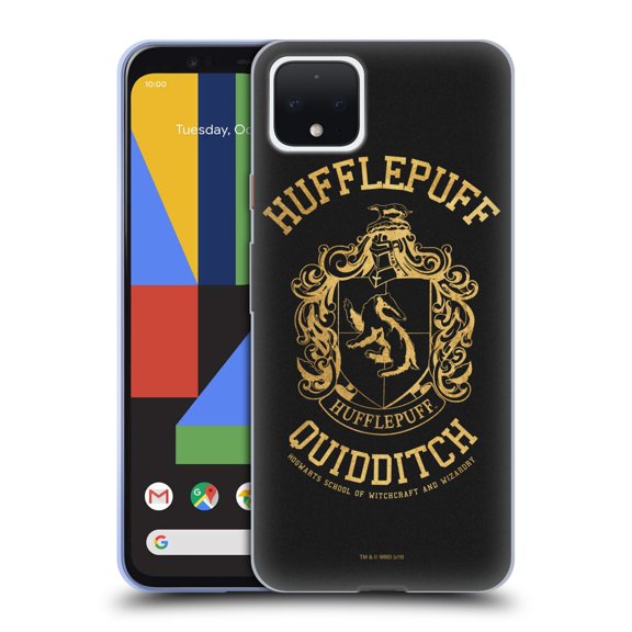 Head Case Designs Officially Licensed Harry Potter Deathly Hallows X Hufflepuff Quidditch Soft Gel Case Compatible with Google Pixel 4