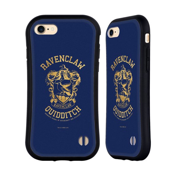 Head Case Designs Officially Licensed Harry Potter Deathly Hallows X Ravenclaw Quidditch Hybrid Case Compatible with Apple iPhone 7 / 8 / SE 2020 & 2022