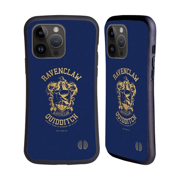 Head Case Designs Officially Licensed Harry Potter Deathly Hallows X Ravenclaw Quidditch Hybrid Case Compatible with Apple iPhone 15 Pro Max