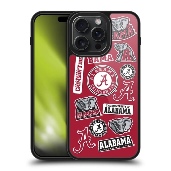 Head Case Designs University Of Alabama UA The University Of Alabama Art Collage Gel Armour Case For Apple iPhone 15 Pro Max
