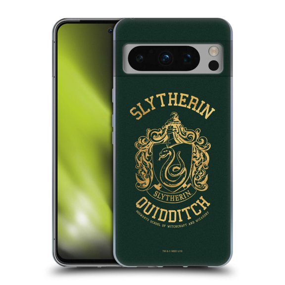 Head Case Designs Officially Licensed Harry Potter Deathly Hallows X Slytherin Quidditch Soft Gel Case Compatible with Google Pixel 8 Pro