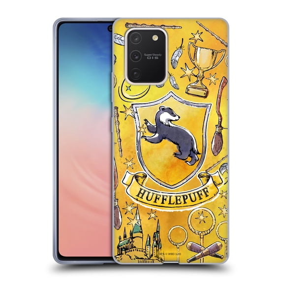 Head Case Designs Officially Licensed Harry Potter Deathly Hallows XIII Hufflepuff Pattern Soft Gel Case Compatible with Samsung Galaxy S10 Lite