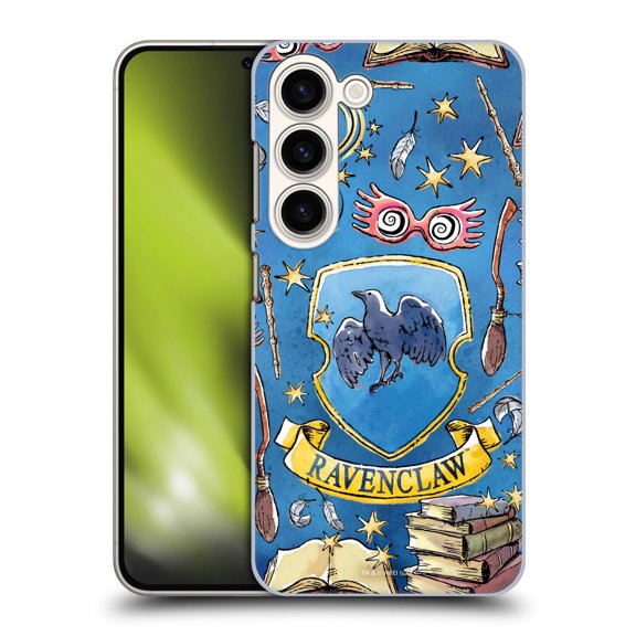 Head Case Designs Officially Licensed Harry Potter Deathly Hallows XIII Ravenclaw Pattern Hard Back Case Compatible with Samsung Galaxy S23 5G