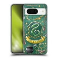 thumbnail image 1 of Head Case Designs Officially Licensed Harry Potter Deathly Hallows XIII Slytherin Pattern Soft Gel Case Compatible with Google Pixel 8, 1 of 7