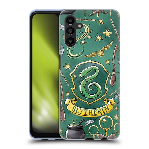 Head Case Designs Officially Licensed Harry Potter Deathly Hallows XIII Slytherin Pattern Soft Gel Case Compatible with Samsung Galaxy A13 5G (2021)