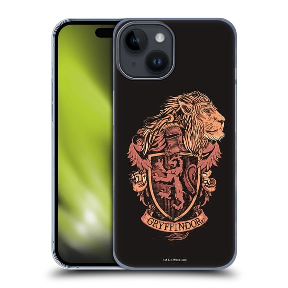 Head Case Designs Officially Licensed Harry Potter Deathly Hallows XIV Gryffindor Hard Back Case Compatible with Apple iPhone 15