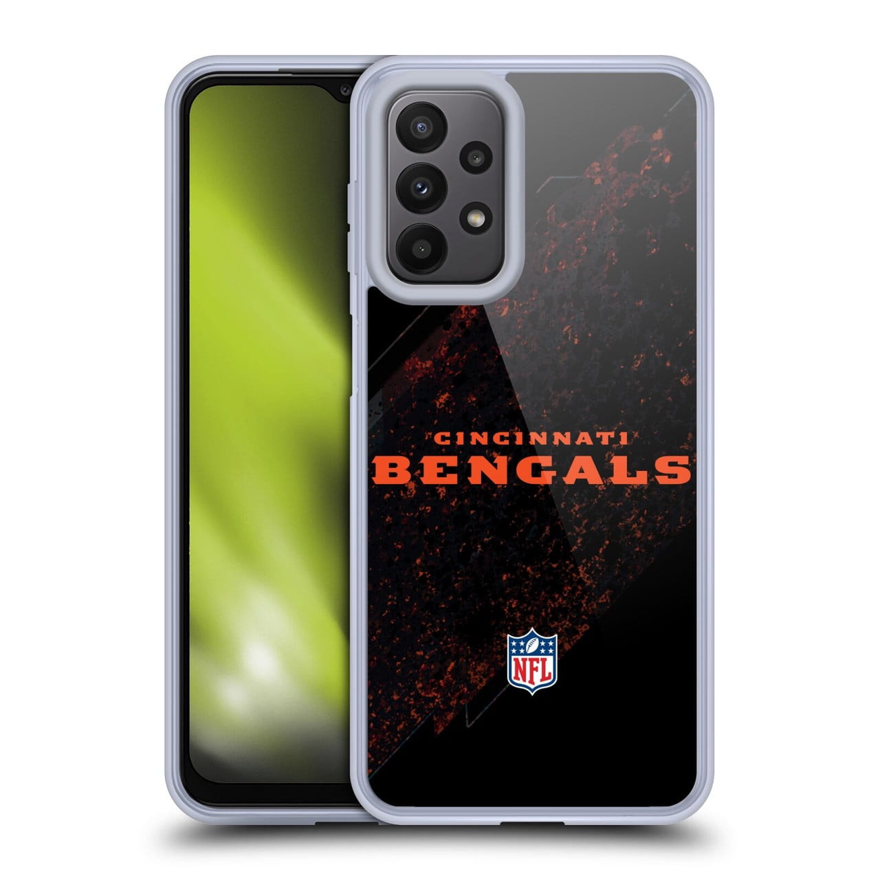 Head Case Designs NFL Cincinnati Bengals Logo Blur Soft Gel Case for Samsung Galaxy A23 / 5G (2022)