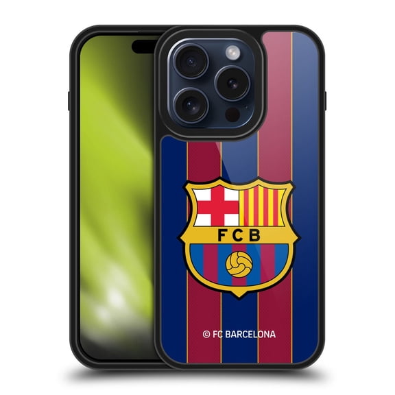 Head Case Designs FC Barcelona 2020/21 Crest Kit Home Gel Armour Case For Apple iPhone 15 Pro