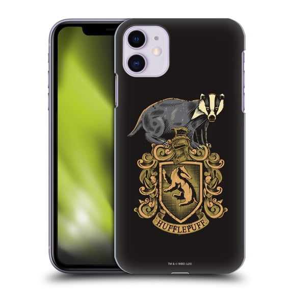 Head Case Designs Officially Licensed Harry Potter Deathly Hallows XIV Hufflepuff Hard Back Case Compatible with Apple iPhone 11
