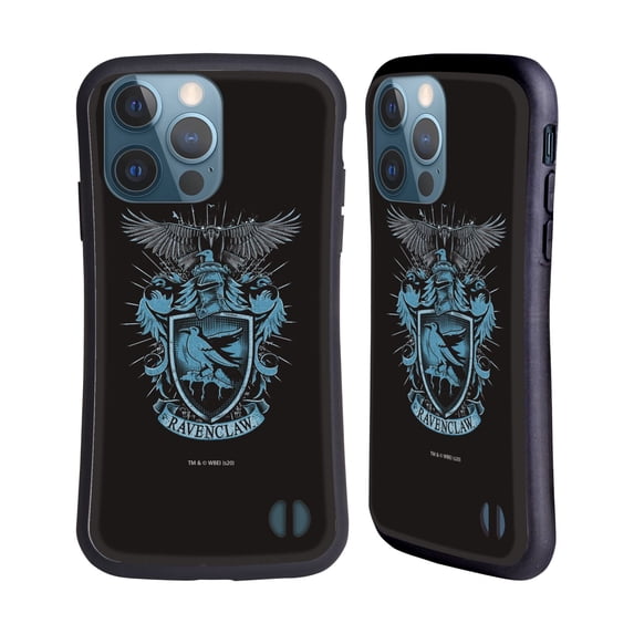Head Case Designs Officially Licensed Harry Potter Deathly Hallows XIV Ravenclaw Hybrid Case Compatible with Apple iPhone 13 Pro