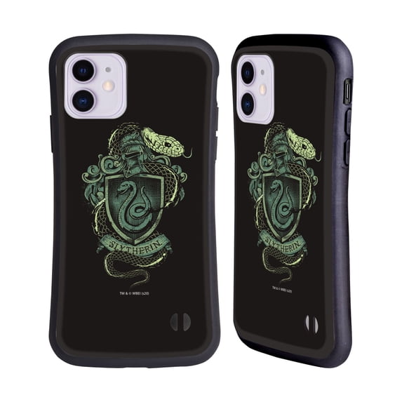Head Case Designs Officially Licensed Harry Potter Deathly Hallows XIV Slytherin Hybrid Case Compatible with Apple iPhone 11