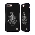 thumbnail image 1 of Head Case Designs Officially Licensed Harry Potter Deathly Hallows XIV Triangle Symbol Hybrid Case Compatible with Apple iPhone 7 Plus / iPhone 8 Plus, 1 of 7