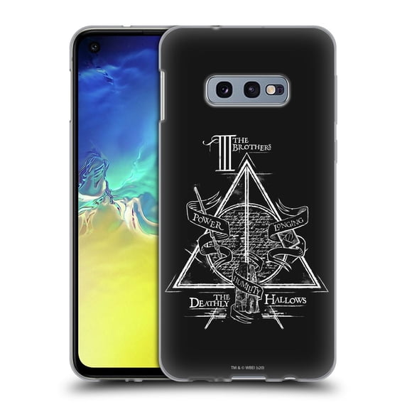 Head Case Designs Officially Licensed Harry Potter Deathly Hallows XIV Triangle Symbol Soft Gel Case Compatible with Samsung Galaxy S10e