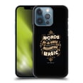 thumbnail image 1 of Head Case Designs Officially Licensed Harry Potter Deathly Hallows XIV Words Magic Dumbledore Quote Hard Back Case Compatible with Apple iPhone 13 Pro, 1 of 7