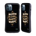 thumbnail image 1 of Head Case Designs Officially Licensed Harry Potter Deathly Hallows XIV Words Magic Dumbledore Quote Hybrid Case Compatible with Apple iPhone 12 Pro Max, 1 of 7