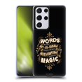 thumbnail image 1 of Head Case Designs Officially Licensed Harry Potter Deathly Hallows XIV Words Magic Dumbledore Quote Soft Gel Case Compatible with Samsung Galaxy S21 Ultra 5G, 1 of 7
