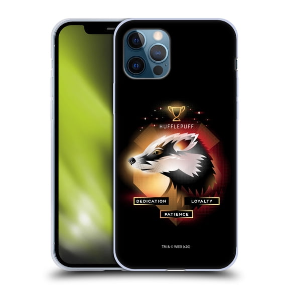 Head Case Designs Officially Licensed Harry Potter Deathly Hallows XIX Hufflepuff Soft Gel Case Compatible with Apple iPhone 12 / iPhone 12 Pro