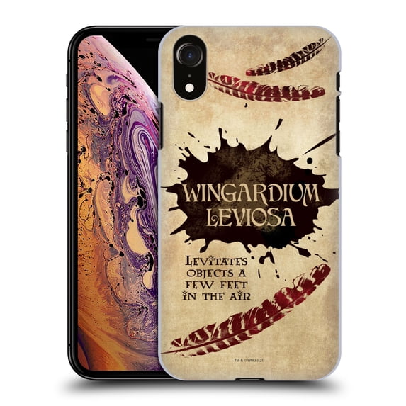 Head Case Designs Officially Licensed Harry Potter Deathly Hallows XLVI Wingardium Leviosa Hard Back Case Compatible with Apple iPhone XR