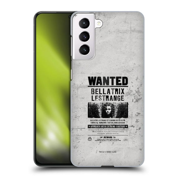 Head Case Designs Officially Licensed Harry Potter Deathly Hallows XV Wanted Bellatrix Lestrange Hard Back Case Compatible with Samsung Galaxy S21 5G