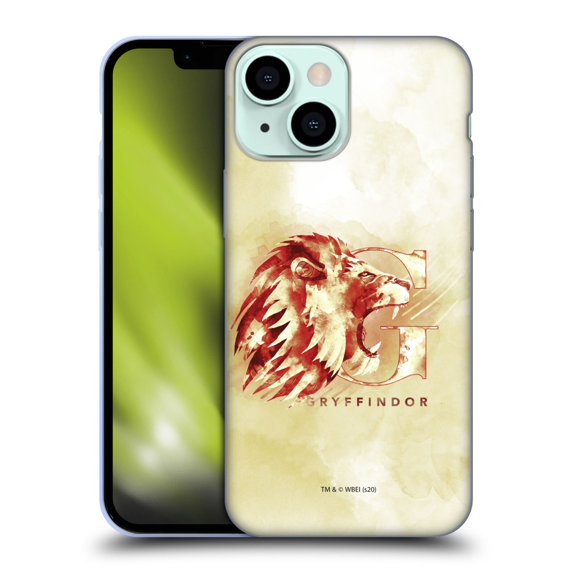Head Case Designs Officially Licensed Harry Potter Deathly Hallows XVI Gryffindor Soft Gel Case Compatible with Apple iPhone 13 Mini