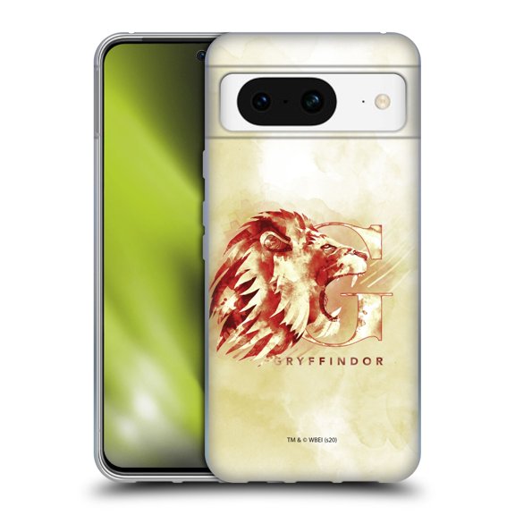 Head Case Designs Officially Licensed Harry Potter Deathly Hallows XVI Gryffindor Soft Gel Case Compatible with Google Pixel 8
