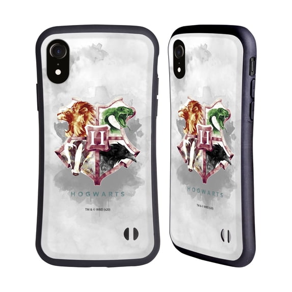 Head Case Designs Officially Licensed Harry Potter Deathly Hallows XVI Hogwarts Hybrid Case Compatible with Apple iPhone XR