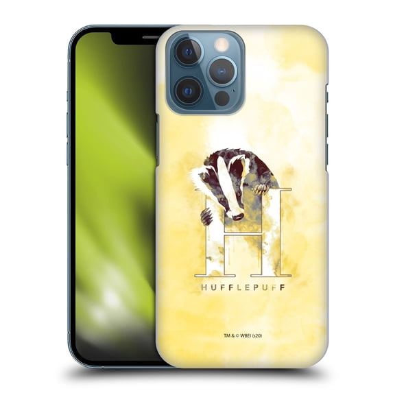 Head Case Designs Officially Licensed Harry Potter Deathly Hallows XVI Hufflepuff Hard Back Case Compatible with Apple iPhone 13 Pro Max