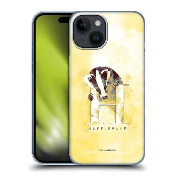 Head Case Designs Officially Licensed Harry Potter Deathly Hallows XVI Hufflepuff Hard Back Case Compatible with Apple iPhone 15