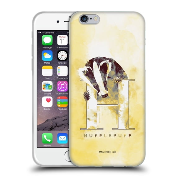 Head Case Designs Officially Licensed Harry Potter Deathly Hallows XVI Hufflepuff Soft Gel Case Compatible with Apple iPhone 6 / iPhone 6s