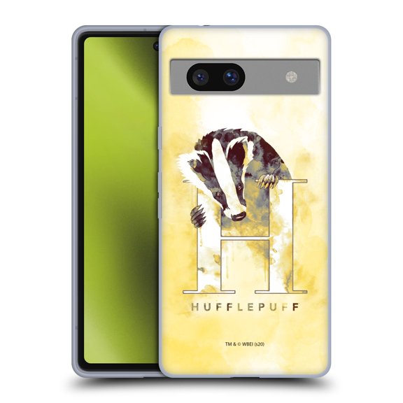 Head Case Designs Officially Licensed Harry Potter Deathly Hallows XVI Hufflepuff Soft Gel Case Compatible with Google Pixel 7a