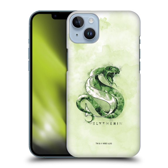 Head Case Designs Officially Licensed Harry Potter Deathly Hallows XVI Slytherin Hard Back Case Compatible with Apple iPhone 14 Plus