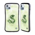 thumbnail image 1 of Head Case Designs Officially Licensed Harry Potter Deathly Hallows XVI Slytherin Hybrid Case Compatible with Apple iPhone 14 Plus, 1 of 7