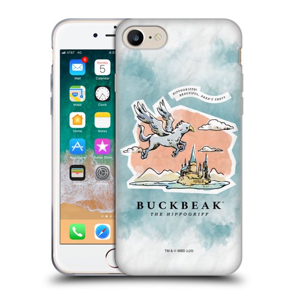 Head Case Designs Officially Licensed Harry Potter Deathly Hallows XVII Buckbeak Soft Gel Case Compatible with Apple iPhone 7 / 8 / SE 2020 & 2022