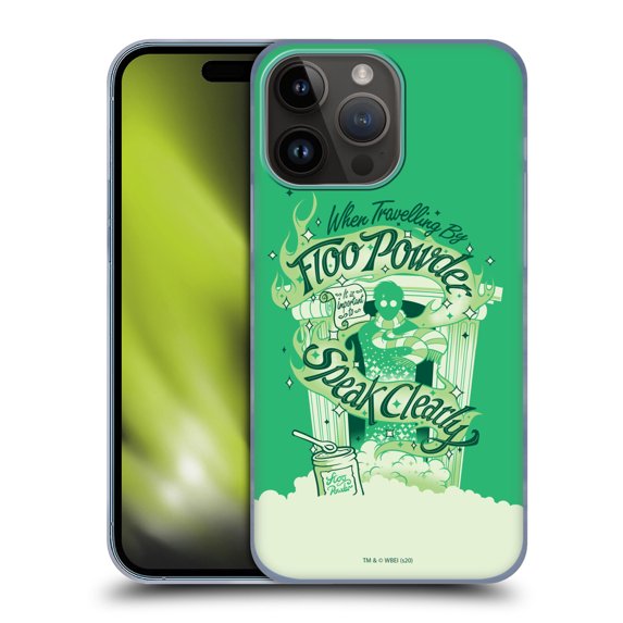 Head Case Designs Officially Licensed Harry Potter Deathly Hallows XVIII Floo Powder Hard Back Case Compatible with Apple iPhone 15 Pro Max
