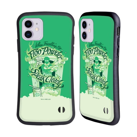 Head Case Designs Officially Licensed Harry Potter Deathly Hallows XVIII Floo Powder Hybrid Case Compatible with Apple iPhone 11