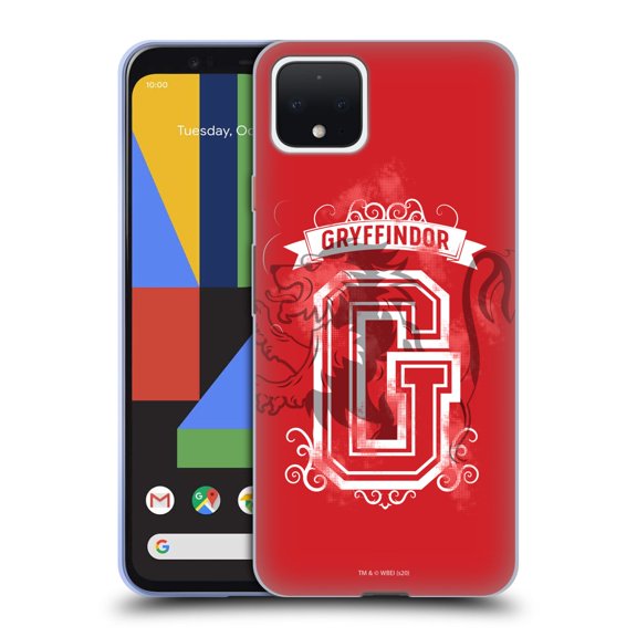 Head Case Designs Officially Licensed Harry Potter Deathly Hallows XVIII Gryffindor 2 Soft Gel Case Compatible with Google Pixel 4