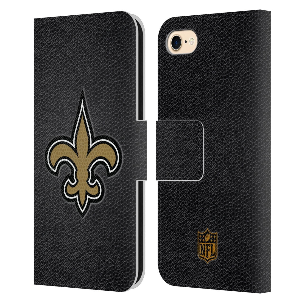 Head Case Designs NFL New Orleans Saints Logo Football Leather Book Wallet Case Cover For Apple iPhone 7 / 8 / SE 2020 & 2022