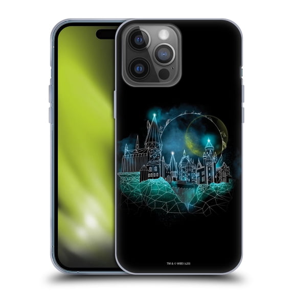 Head Case Designs Officially Licensed Harry Potter Deathly Hallows XVIII Hogwarts Soft Gel Case Compatible with Apple iPhone 14 Pro Max