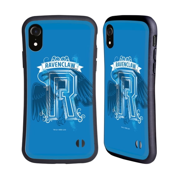 Head Case Designs Officially Licensed Harry Potter Deathly Hallows XVIII Ravenclaw 2 Hybrid Case Compatible with Apple iPhone XR